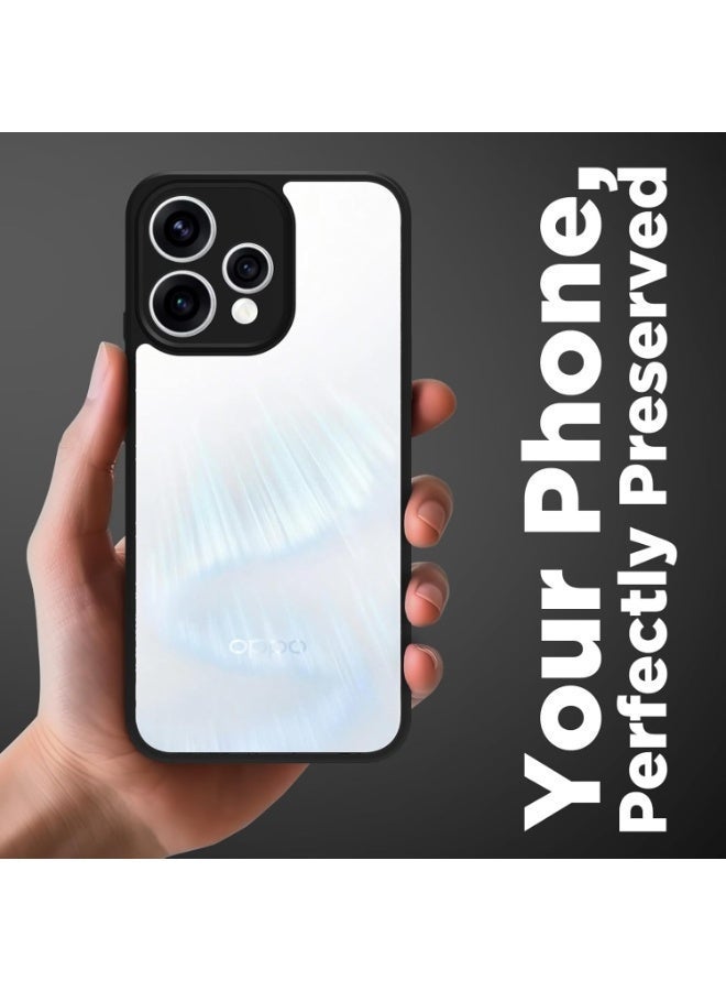 جراب حماية خلفي صلب شفاف مقاوم للصدمات لهاتف OPPO Reno 15 [مضاد للاصفرار]، غطاء خلفي شفاف مع حواف من مادة TPU لحماية الهاتف. - Image 3